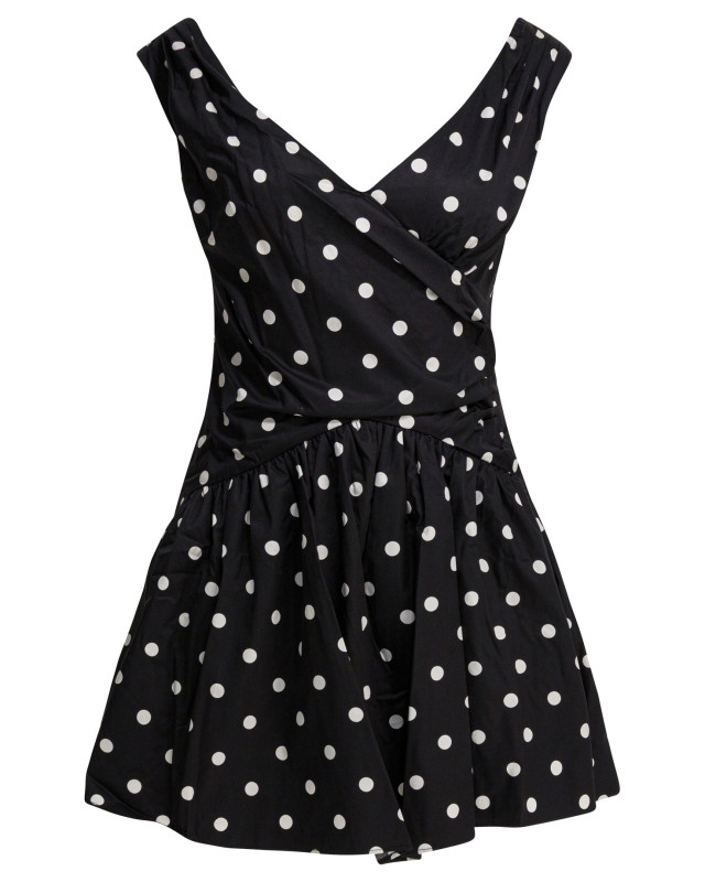 [Self-portrait] Sleeveless dress SS26 RS26-209S-BBLACK