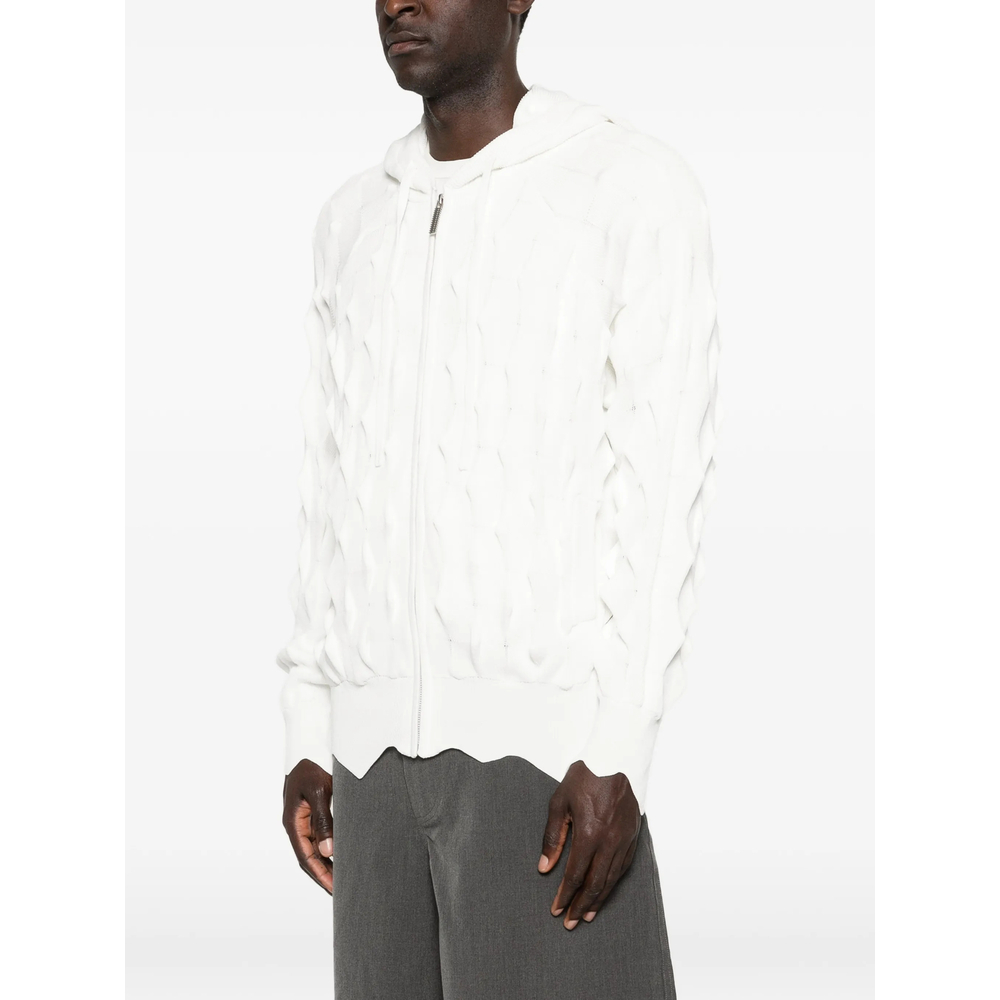 [Madfrenzy] Hoodie SS26 SPIKED  WHITE