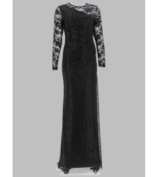 [Self-portrait] Long sleeve dress FW25 PF25-100XA-B_BLACK