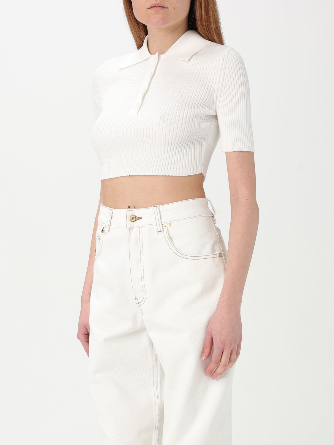 [Courreges] T-shirts Short Sleeve FW25 125MPO046FI0001 0001