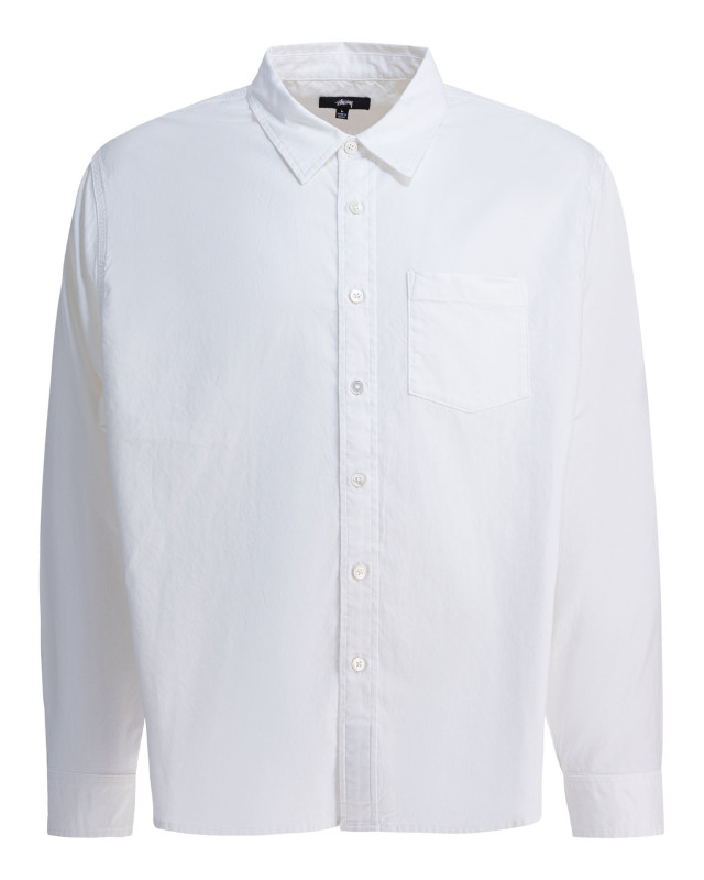 [Stussy] Shirts Long Sleeve FW25 11103641201 WHITE