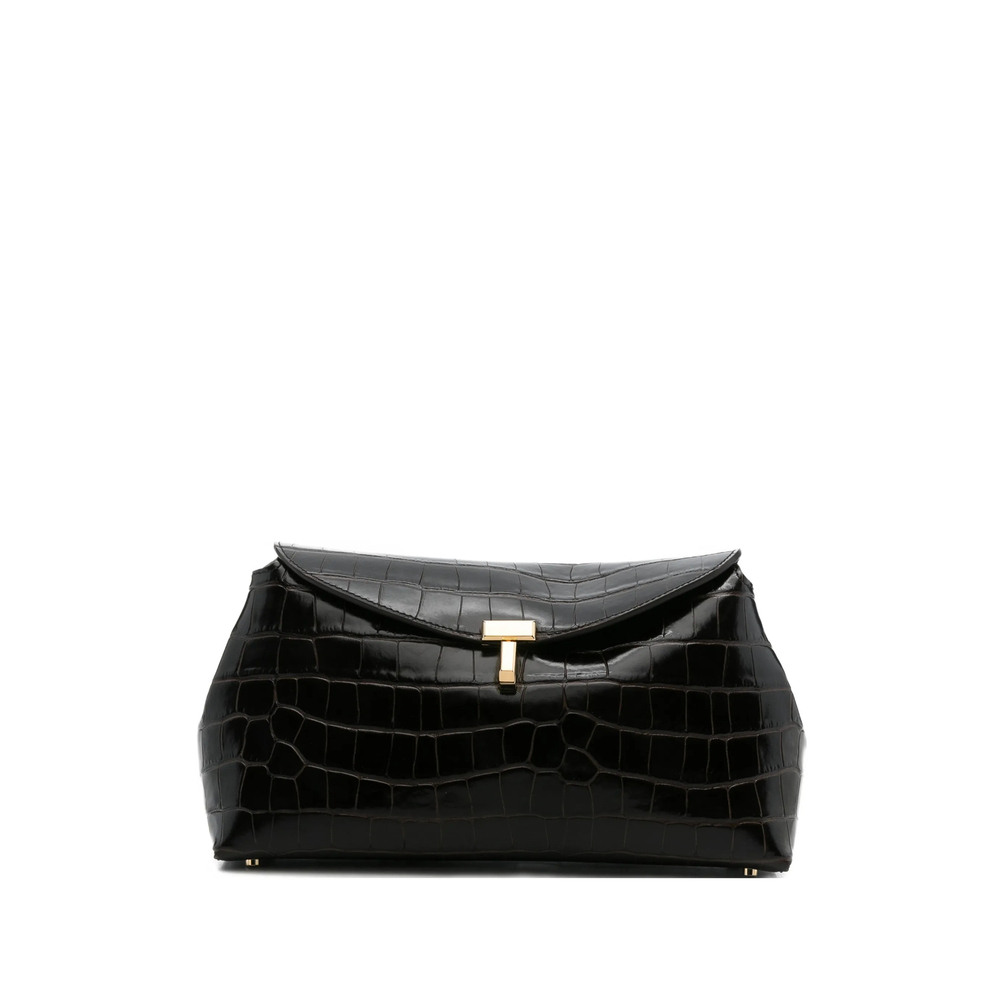 [TOTEME] Clutch bag FW26 234-WAL944 LE0076-034 DKBRO