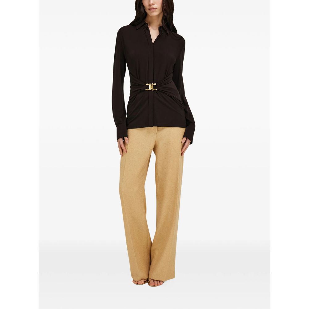 [Ferragamo] Shirts Long Sleeve FW26 13I403 0795858 MARRO