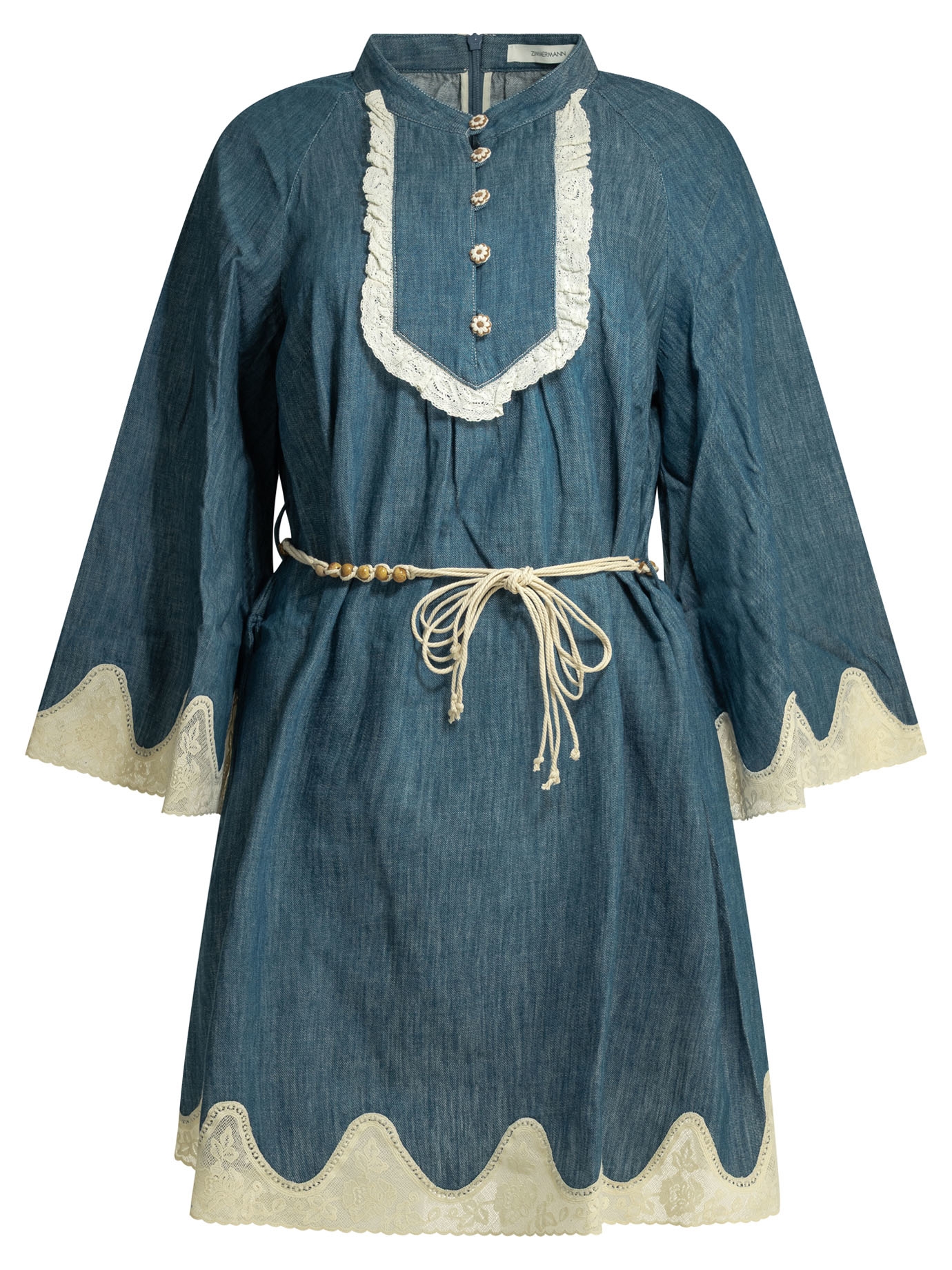 [Zimmermann] Long sleeve dress SS26 5624DRS261RAILWAY BLUE