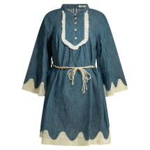 [Zimmermann] Long sleeve dress SS26 5624DRS261RAILWAY BLUE
