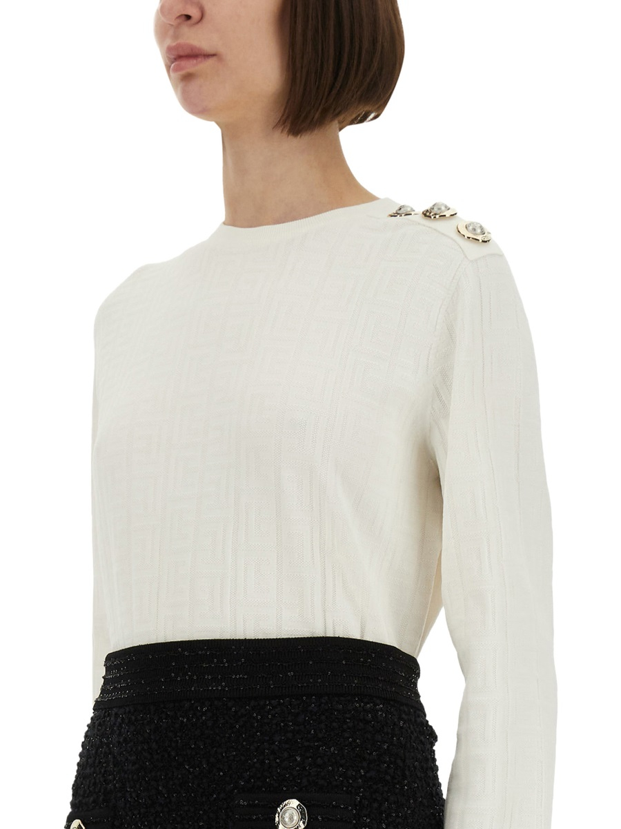 [Balmain] Sweatshirt FW25 FF1KD090KI63_0KA