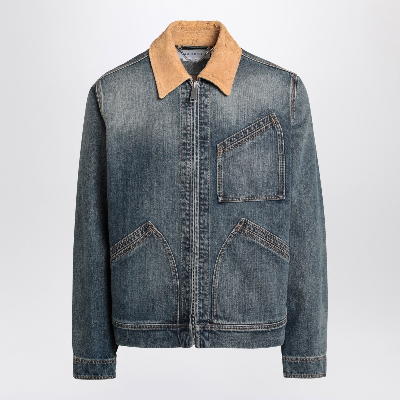 [Alexander McQueen] Denim jacket SS25 809777QTACM