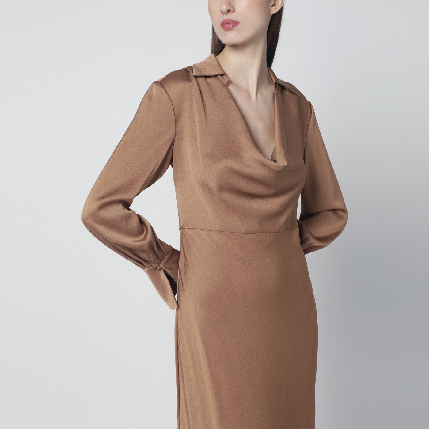 [SIMKHAI] Long sleeve dress SS26 126-1208-QPL