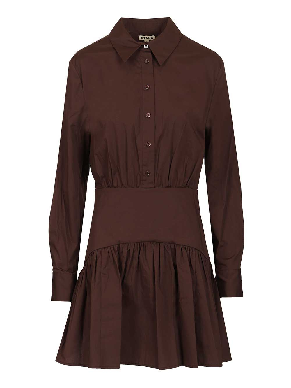 [Staud] Long sleeve dress SS26 R25S2112POEART