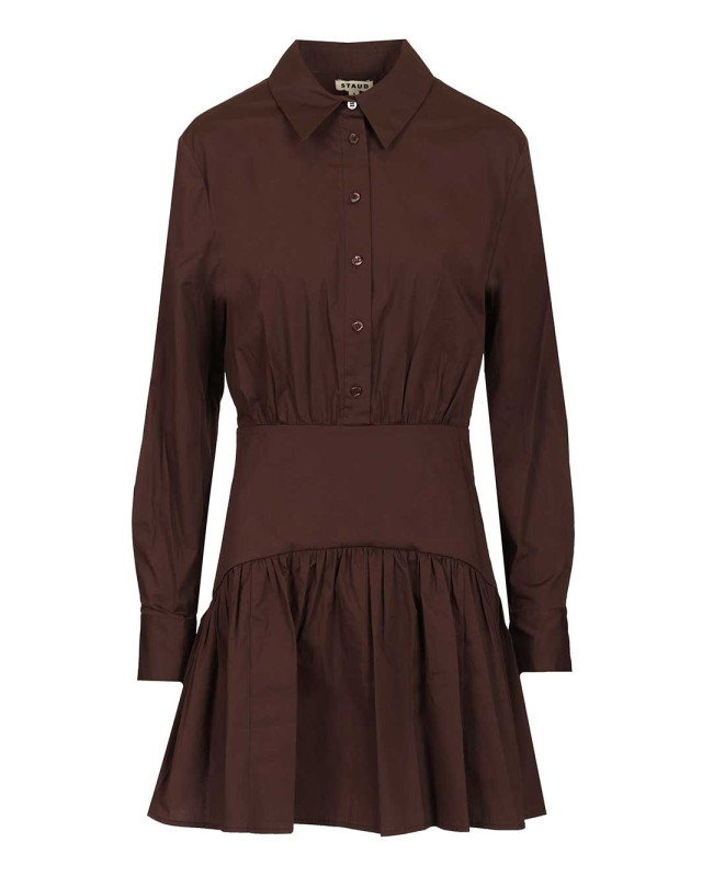 [Staud] Long sleeve dress SS26 R25S2112POEART