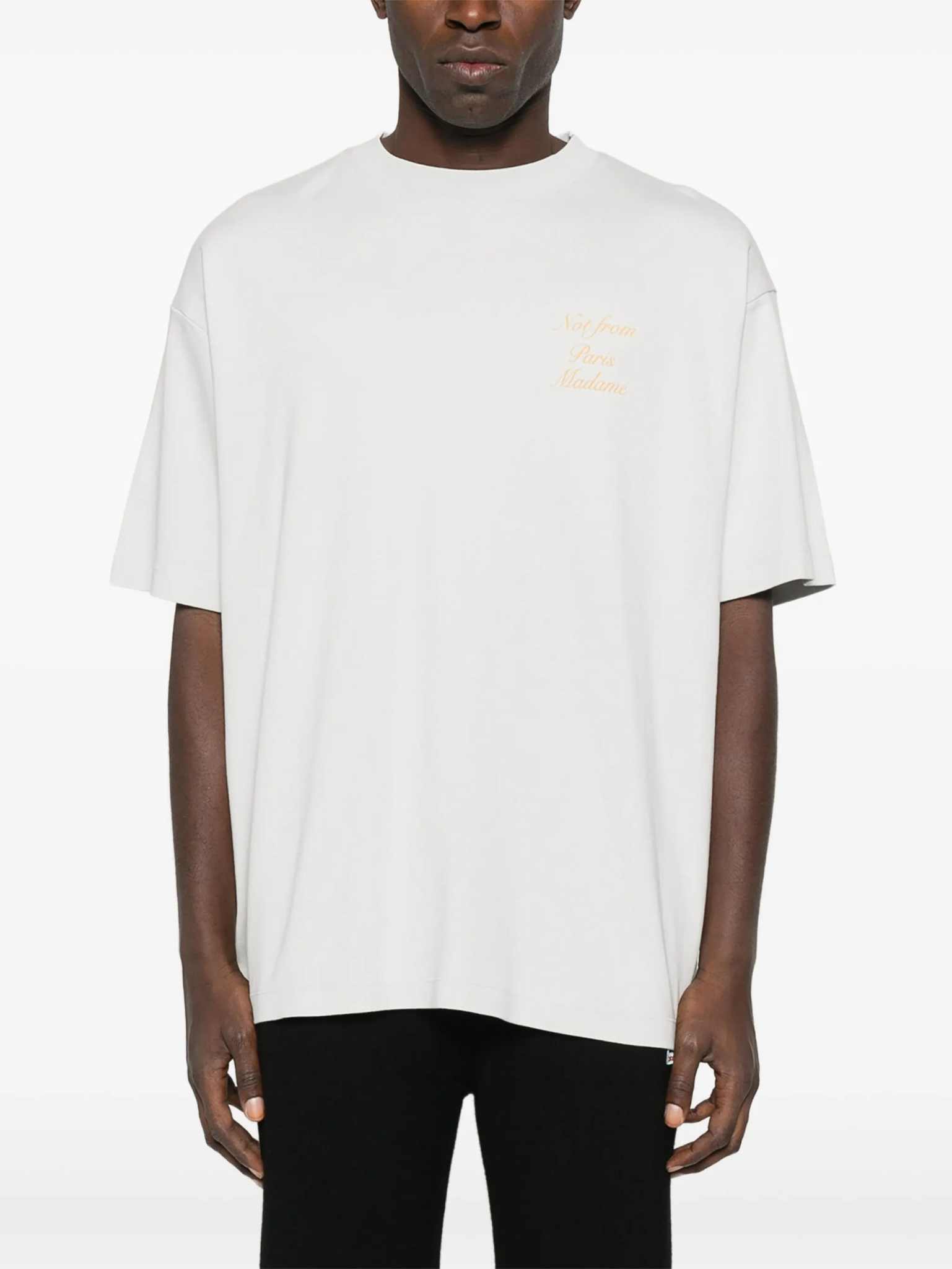 [DROLE DE MONSIEUR] T-shirts Short Sleeve FW25 ITS209CO002LGR