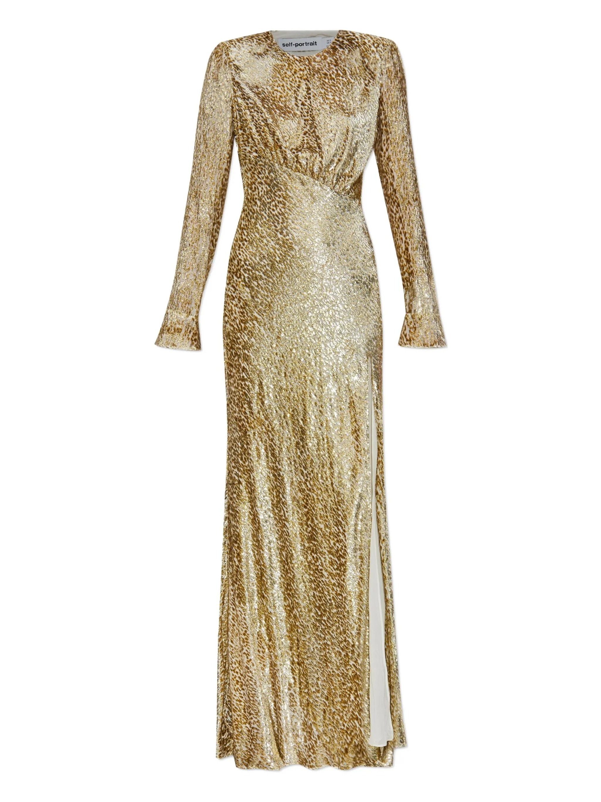 [Self-portrait] Long sleeve dress FW25 PF25060XAGD