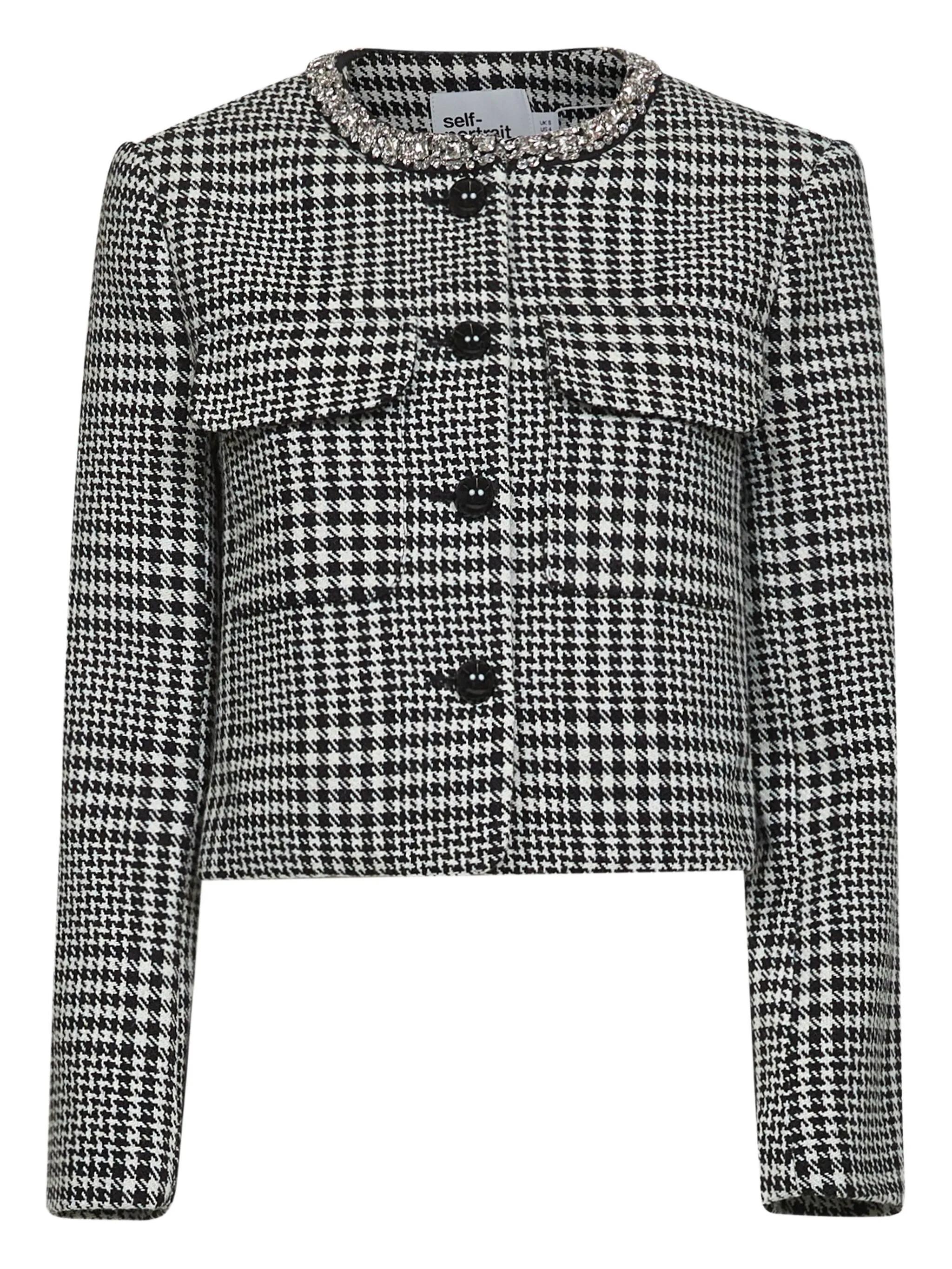 [Self-portrait] Tweed jacket FW25 PF25111JBW