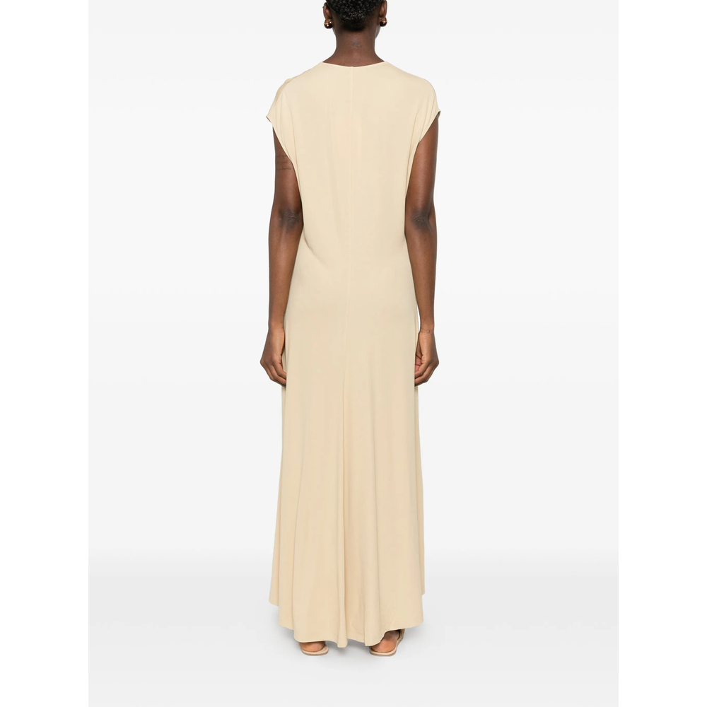 [TOTEME] Sleeveless dress FW26 263-WRD0390 FB0162-378 CHAI