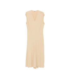 [TOTEME] Sleeveless dress FW26 263-WRD0390 FB0162-378 CHAI
