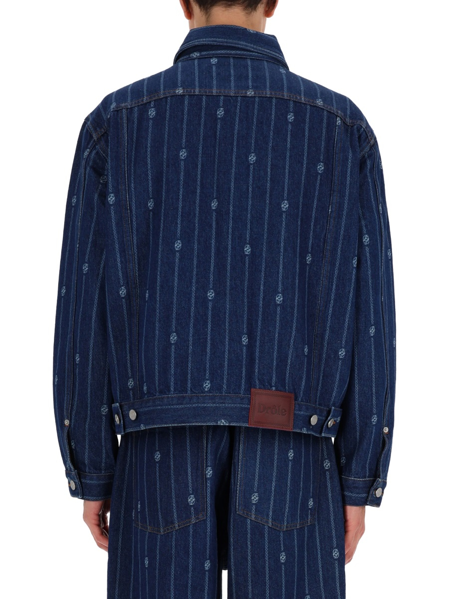 [DROLE DE MONSIEUR] Denim jacket FW25 JT182_CO238STONEWASH
