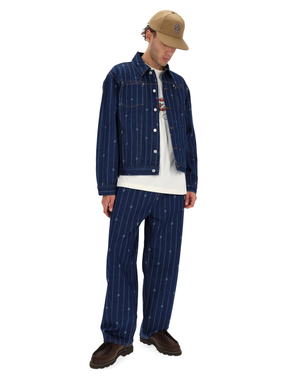 [DROLE DE MONSIEUR] Denim jacket FW25 JT182_CO238STONEWASH