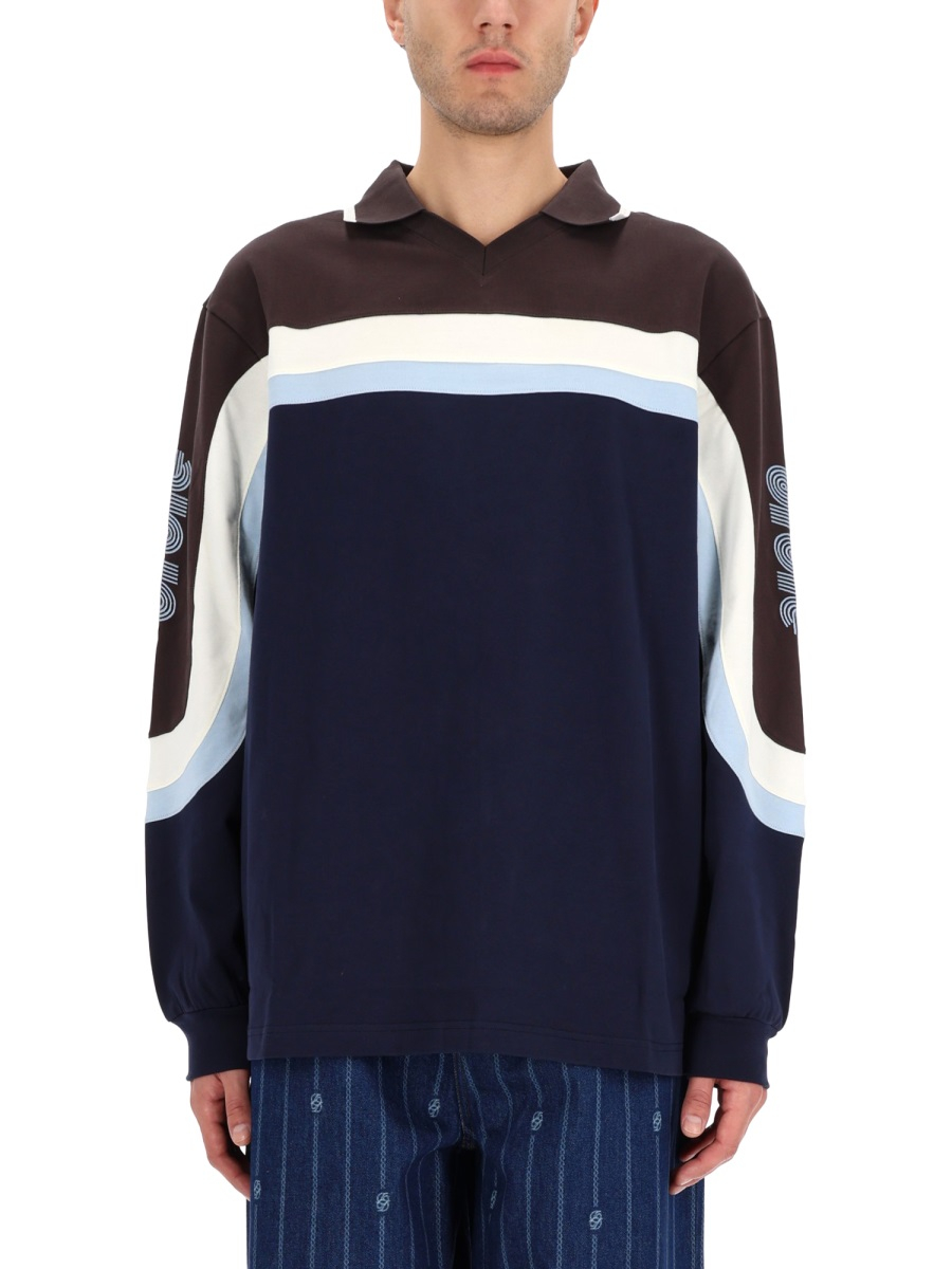 [DROLE DE MONSIEUR] T-shirts Long Sleeve FW25 PL159_CO195NAVY