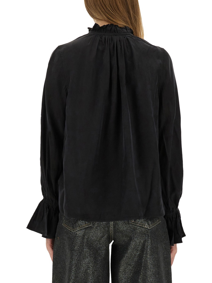 [GANNI] Shirts Long Sleeve FW25 W0856_099