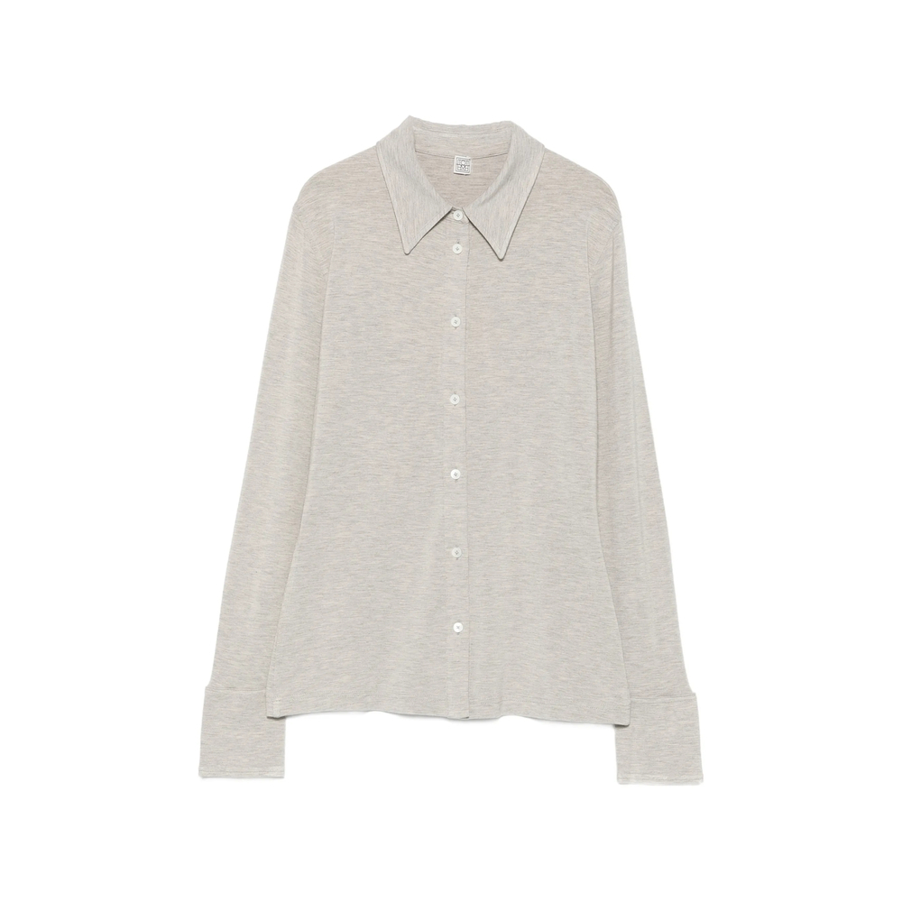[TOTEME] T-shirts Long Sleeve FW26 263-WRT0752 FB0656-039 PGREM