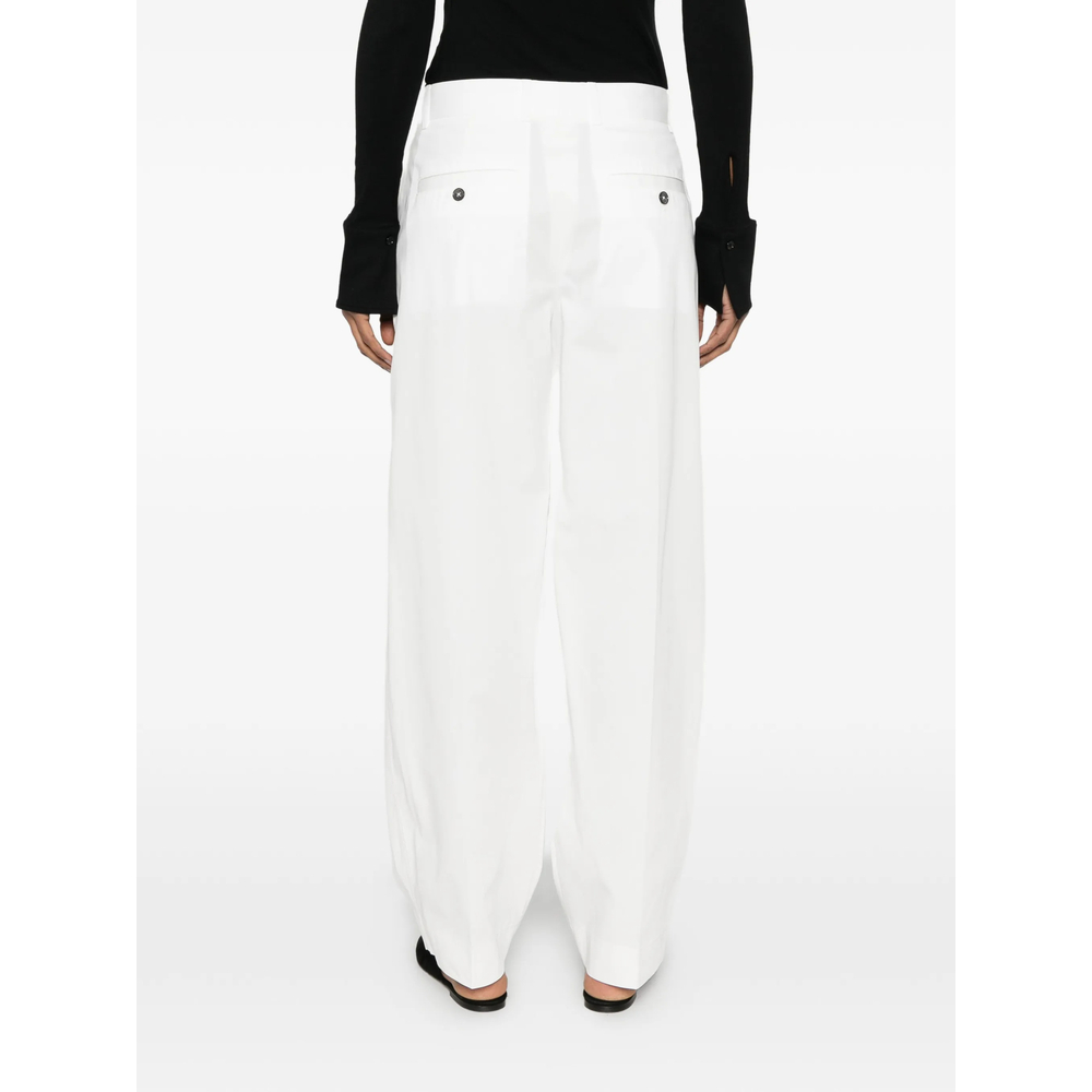 [TOTEME] Trousers FW26 263-WRB0417 FB0490-047 WHITE