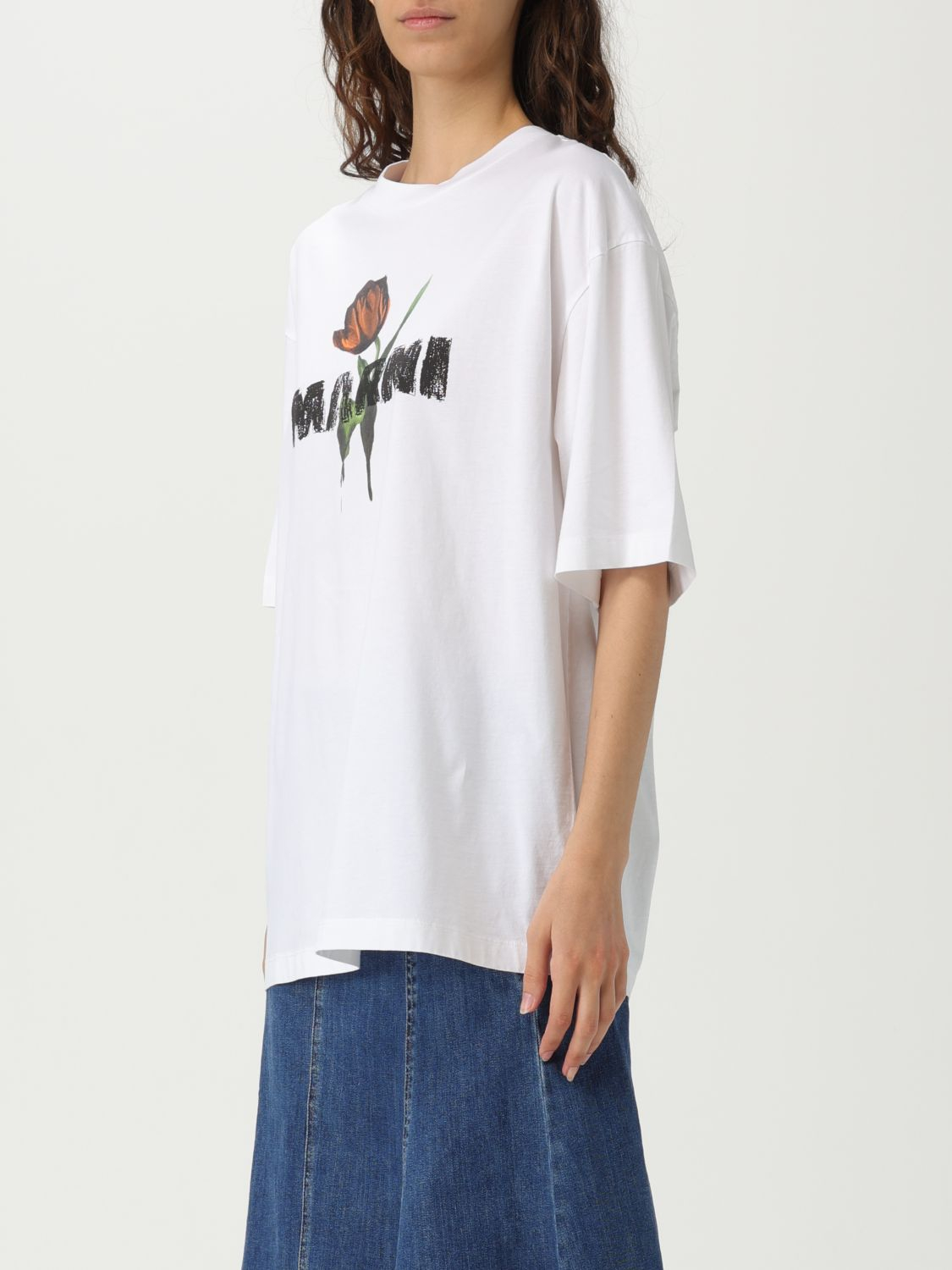 [Marni] T-shirts Short Sleeve FW25 THJET49P18USCY31 LOW01