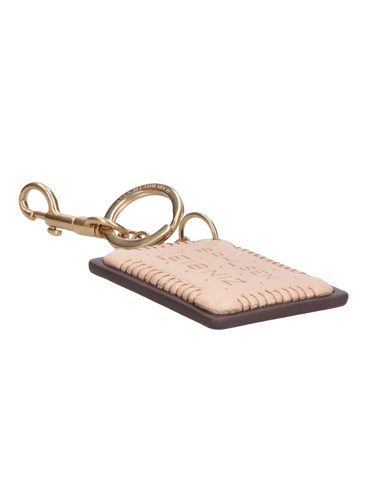 [Anya Hindmarch] Keyring FW26 198189CHOCOLATE
