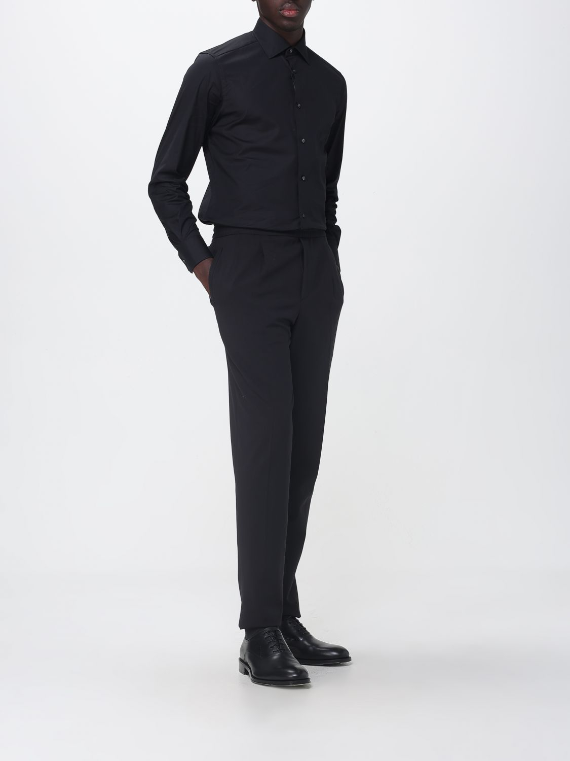 [ZEGNA] Shirts Long Sleeve SS26 304104A39MS0JI 001