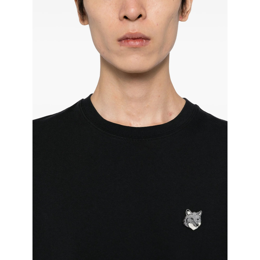 [MAISON KITSUNE] T-shirts Short Sleeve SS26 PM00108KJ7025  BLACK