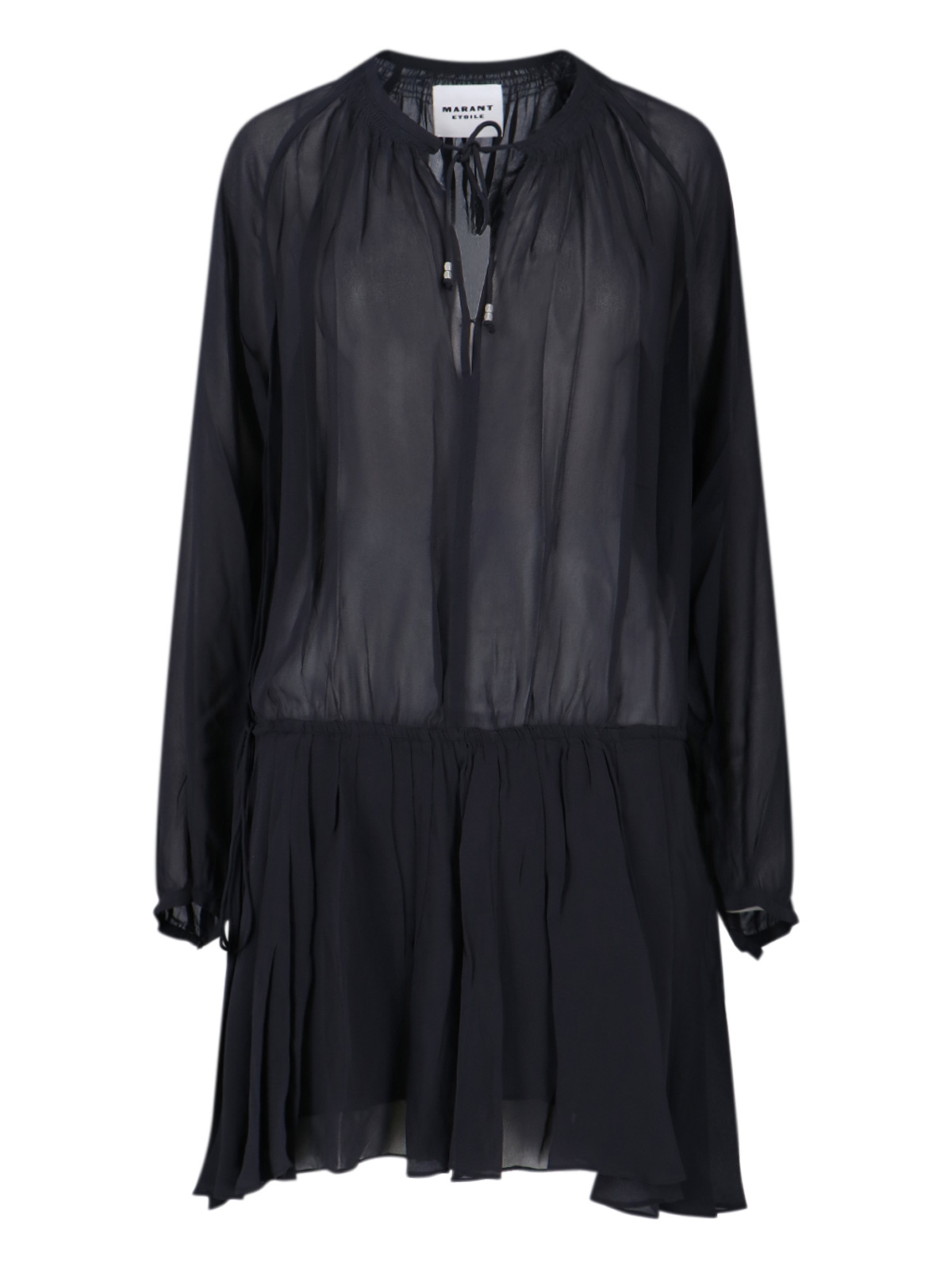 [Marant Etoile] Long sleeve dress FW25 RO0799FA C3J01E01BK
