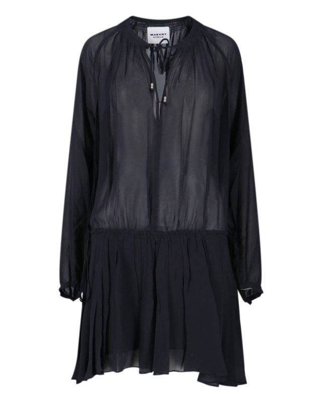 [Marant Etoile] Long sleeve dress FW25 RO0799FA C3J01E01BK