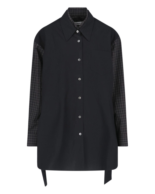 [Our Legacy] Shirts Long Sleeve FW25 W4252GBBLACK LIQUID POPLIN