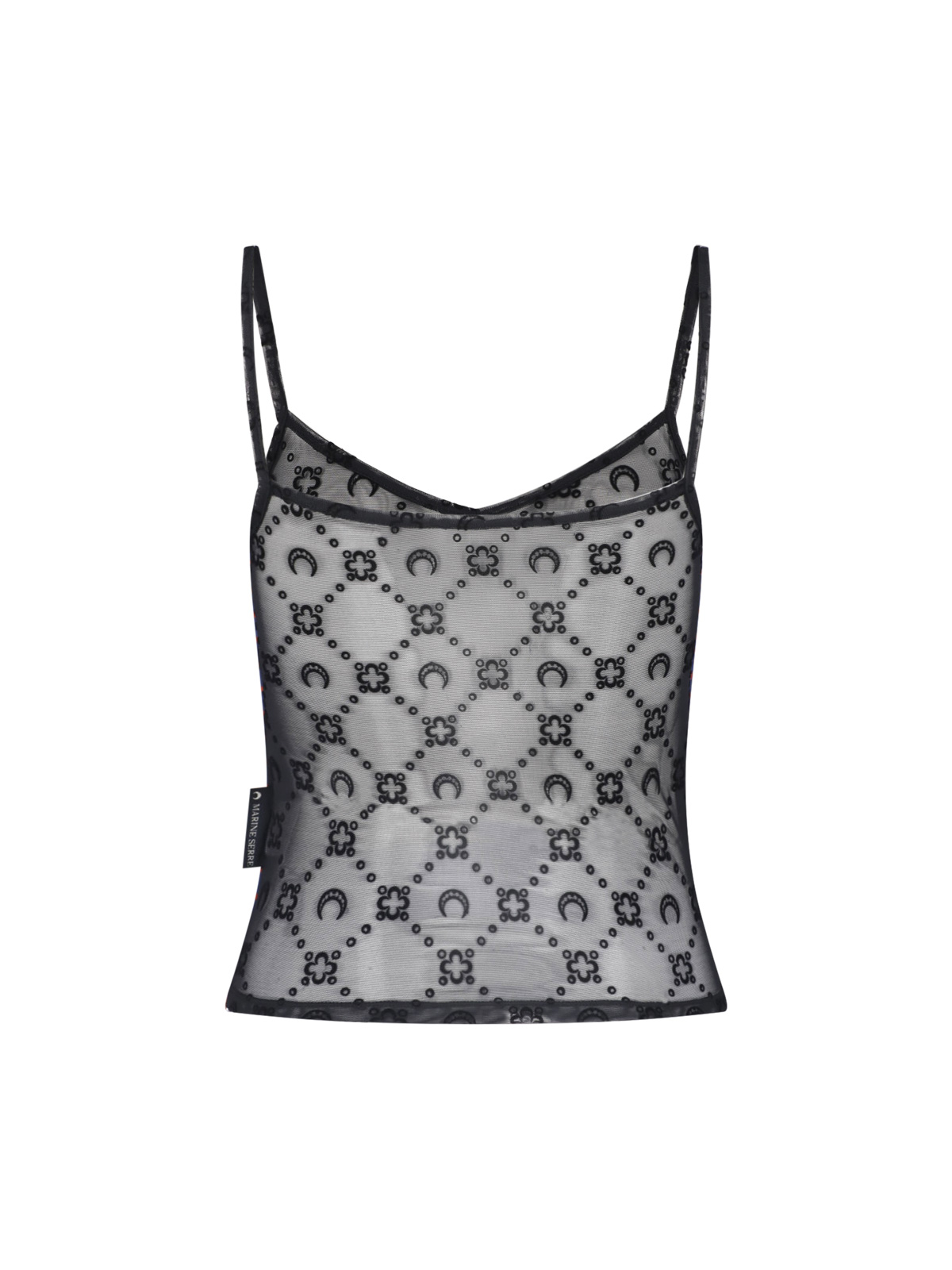 [MARINE SERRE] Tank top SS26 WTO514A CJER0005BK99