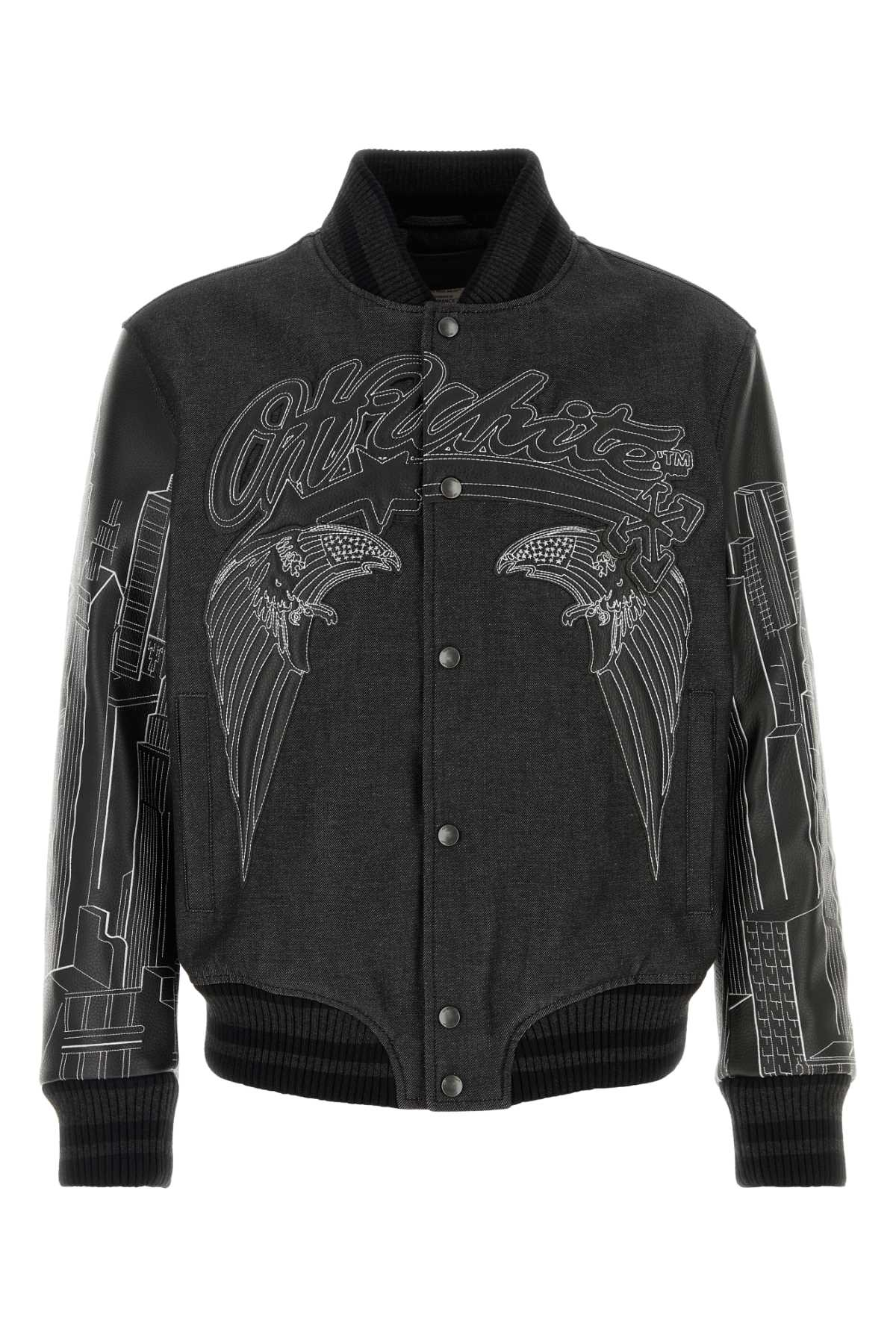 [Off White] Leather Jacket SS26 OMJA122Z26LEA0 0200
