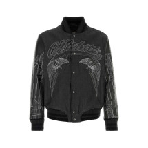 [Off White] Leather Jacket SS26 OMJA122Z26LEA0 0200