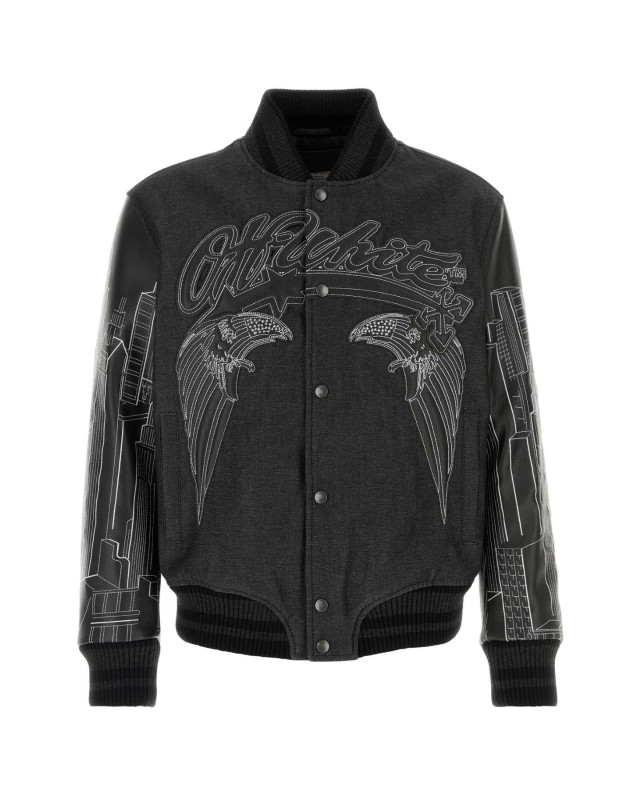 [Off White] Leather Jacket SS26 OMJA122Z26LEA0 0200