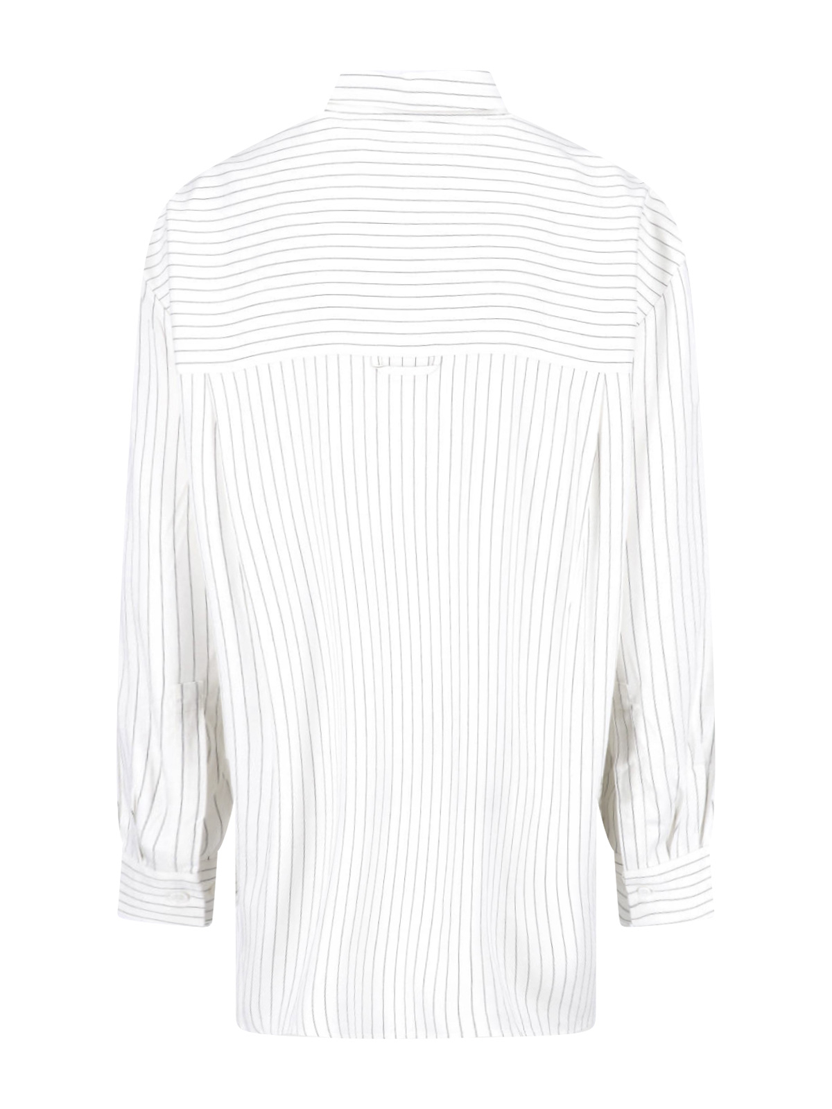 [THE FRANKIE SHOP] Shirts Long Sleeve SS26 OANA FLUID BUTTON UP SHIRTWHITE BLACK STRIPE