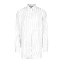 [THE FRANKIE SHOP] Shirts Long Sleeve SS26 OANA FLUID BUTTON UP SHIRTWHITE BLACK STRIPE