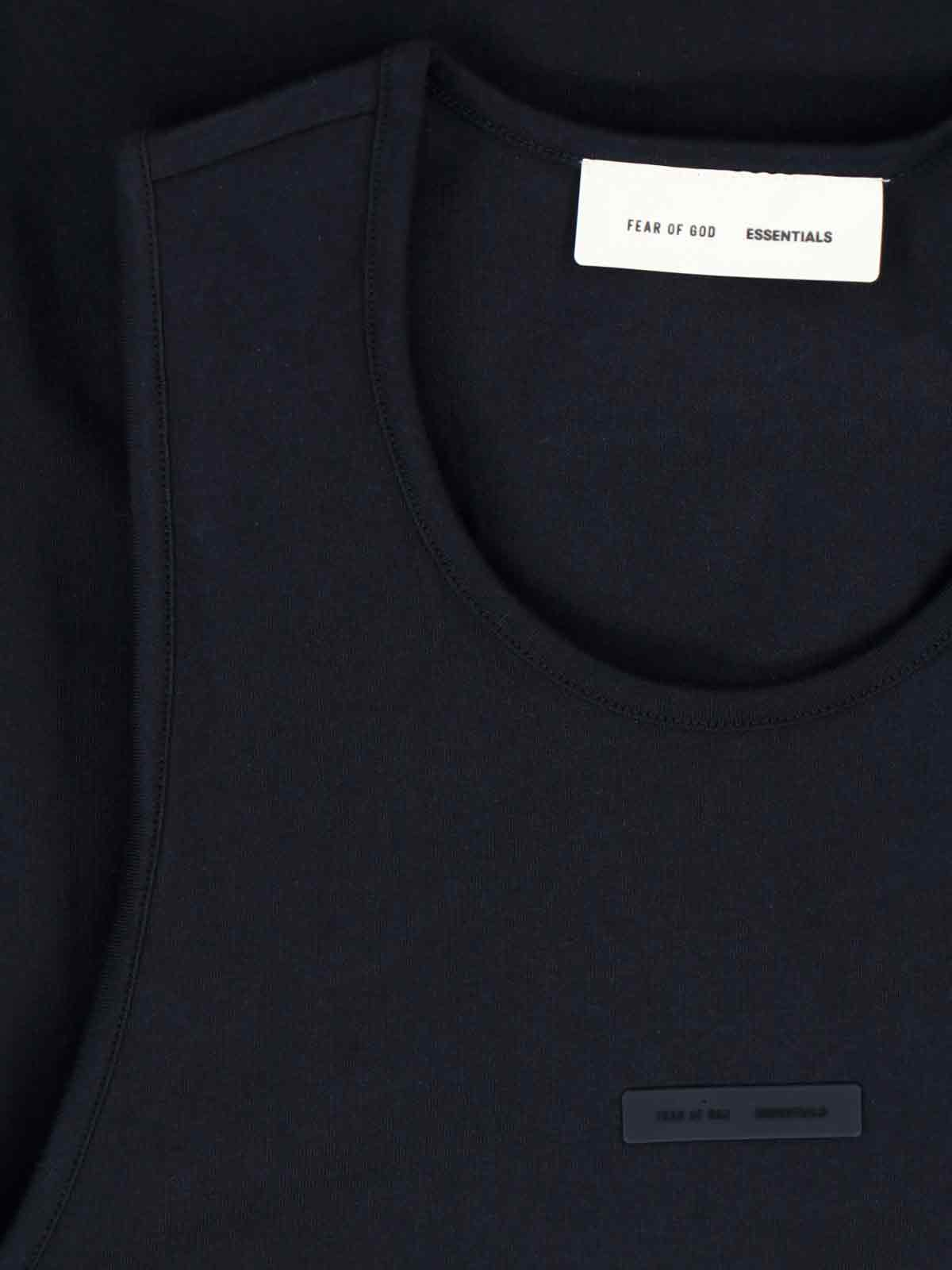 [Fear of God] T-shirts Sleeveless FW25 125SP254230FJET BLACK