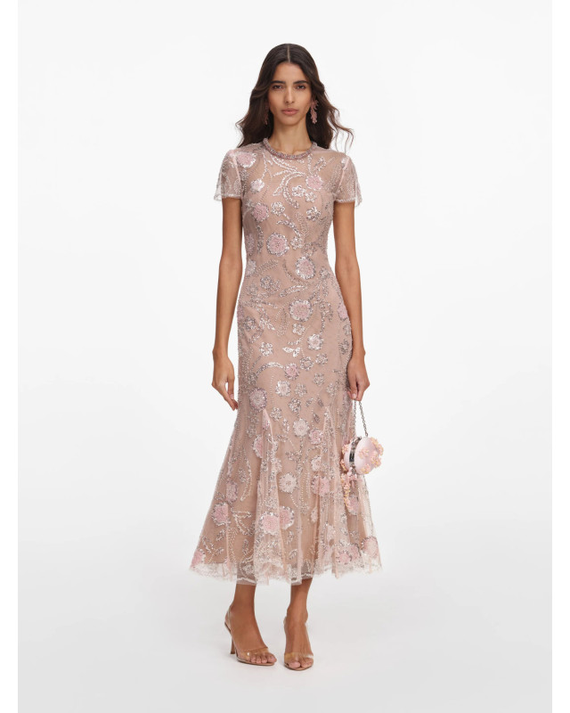 [SELF PORTRAIT] Short sleeve dress FW26 PF26145MPPINK