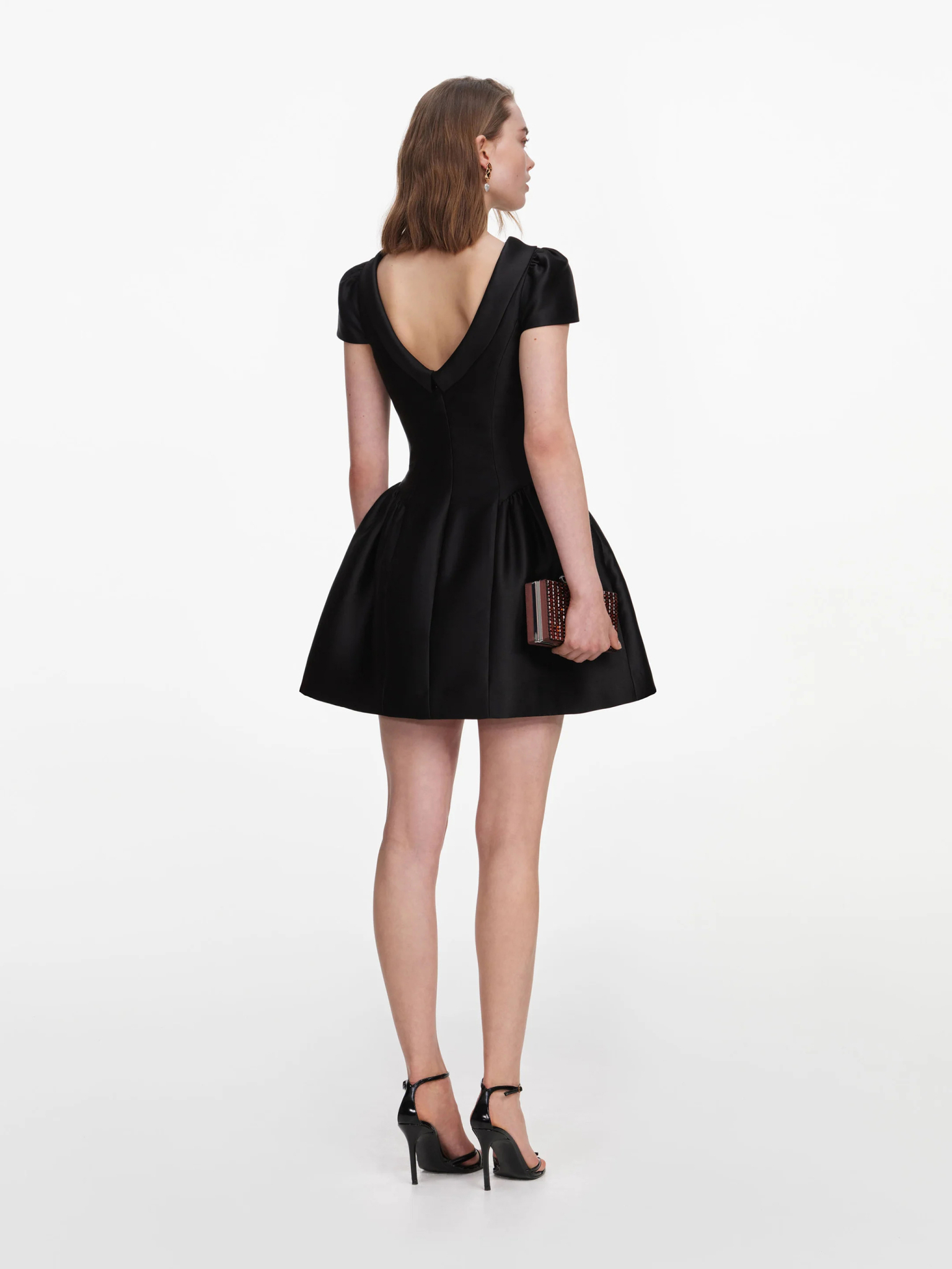 [SELF PORTRAIT] Short sleeve dress FW26 PF26097SBBLACK
