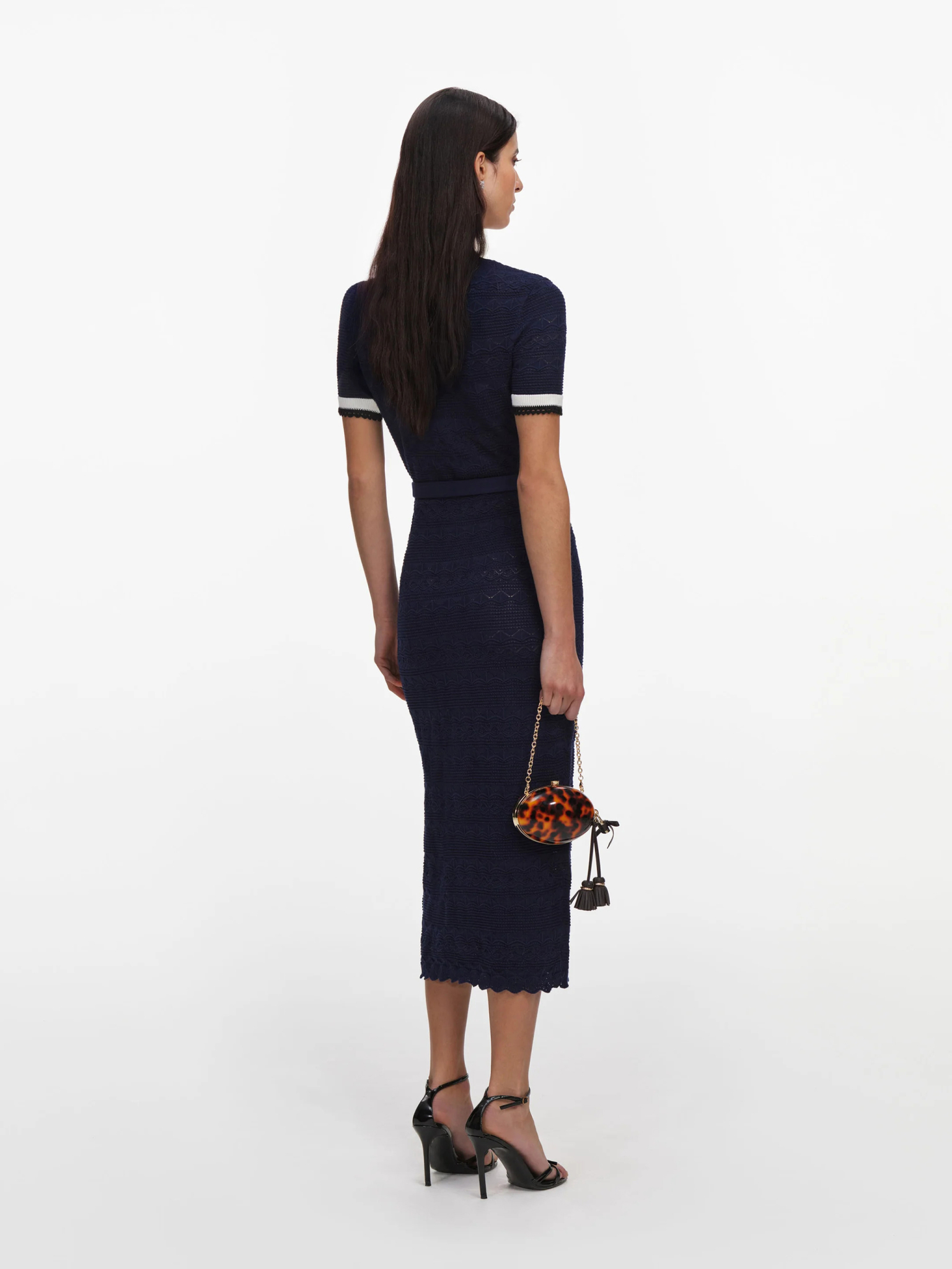 [SELF PORTRAIT] Short sleeve dress FW26 PF26072MANNAVY