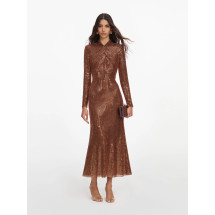 [SELF PORTRAIT] Sleeveless dress FW26 PF26116MBRBROWN