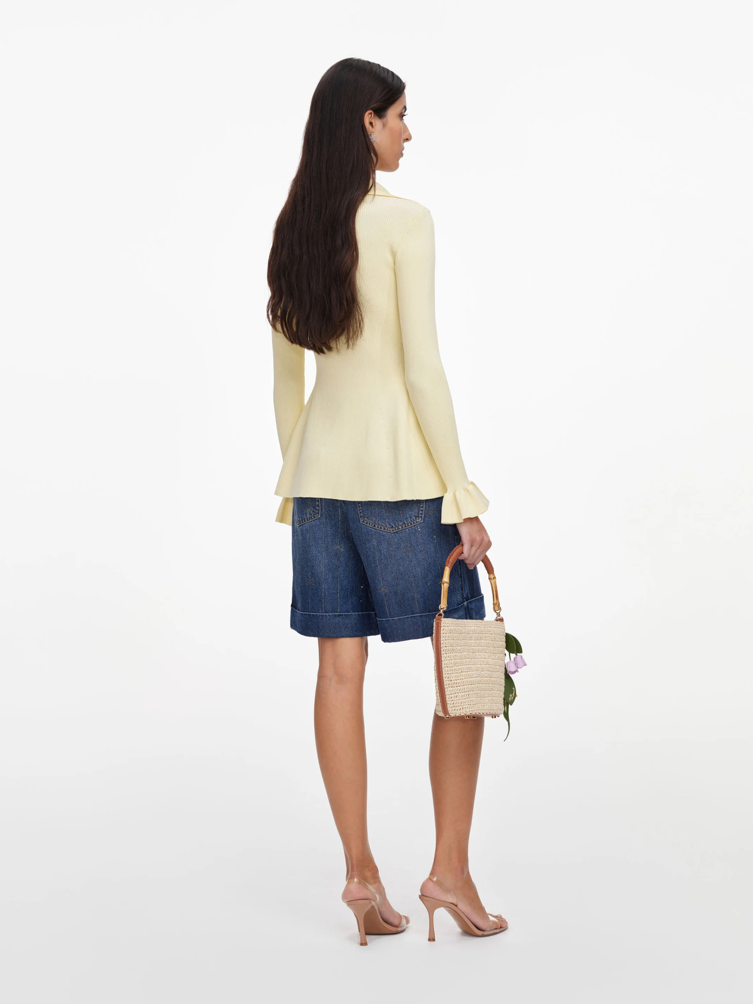 [SELF PORTRAIT] T-shirts Long Sleeve FW26 PF26132TYYELLOW
