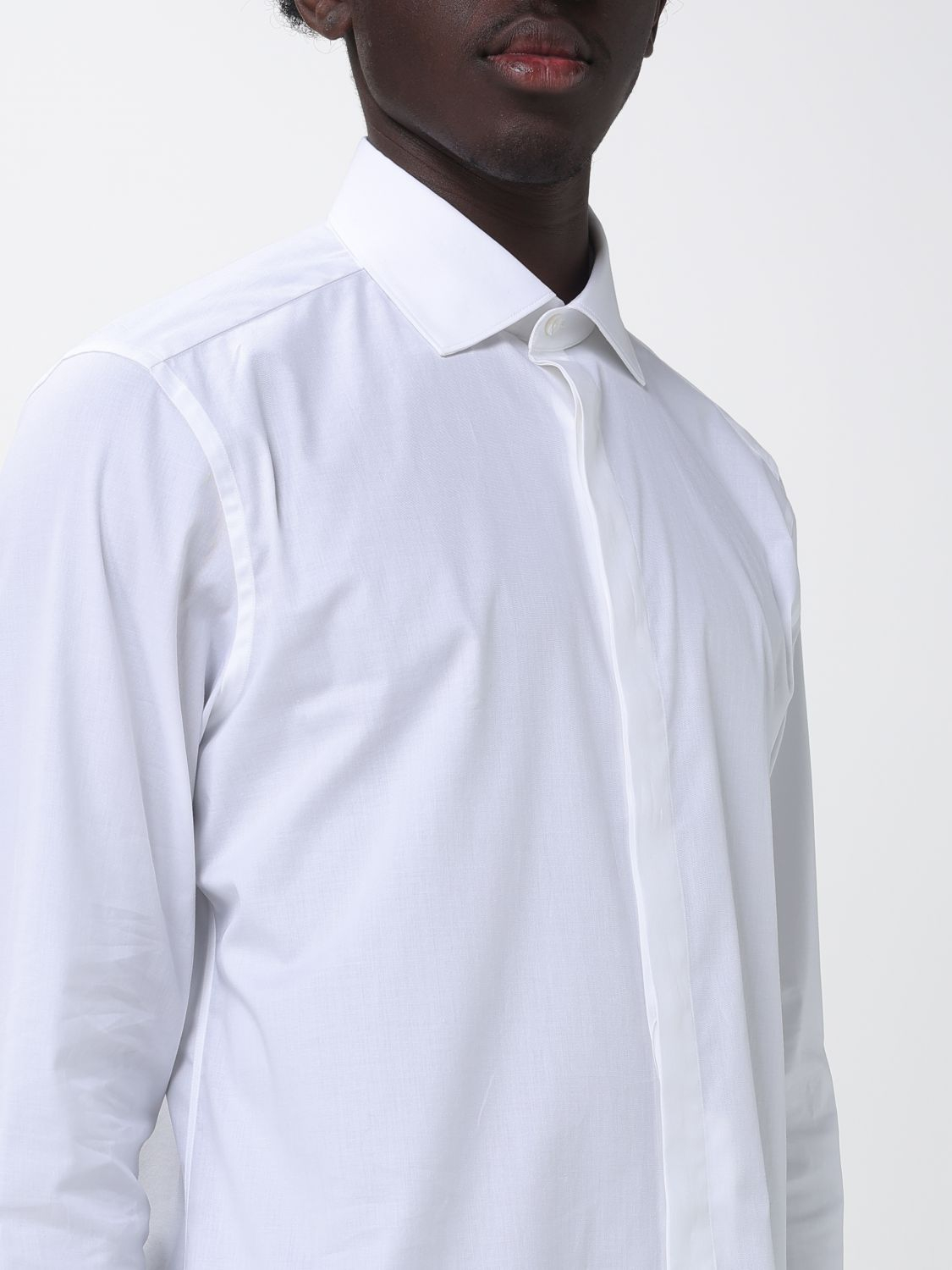 [ZEGNA] Shirts Long Sleeve SS26 9MFCMT301350A3 100