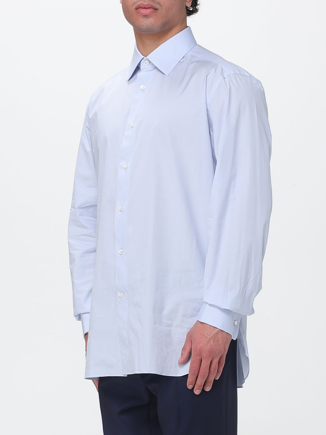 [ZEGNA] Shirts Long Sleeve SS26 9RS4PA304108A3 432