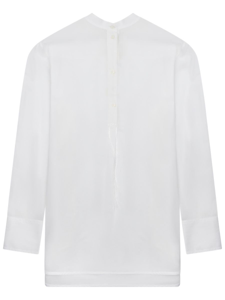 [TOTEME] Shirts Long Sleeve SS25 252WRT0427FB0372_WHITE047
