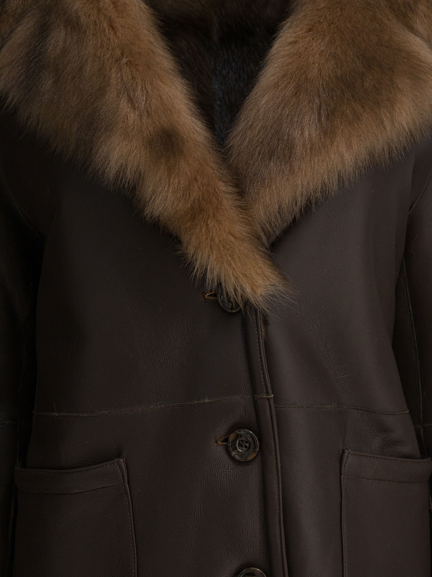 [B&W] Fur Jacket FW26 1650MONTONEMARRONE