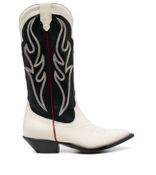 [SONORA] Long Boots FW23 SANTAFEMAXIFLOWER35VACCHETTABLACK/WHITE