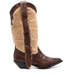 [SONORA] Long Boots FW23 SANLUISMAXIFLOWER35MONTONEBROWN